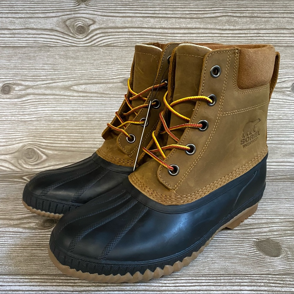 Sorel Mens Cheyanne II Waterproof Leather Duck Boots  Size 11  NEW NO BOX